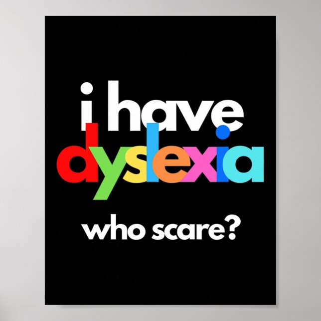 Dyslexia Medvetenhet Månadsvecka Dyslexikbehandlin Poster (Framsidan)