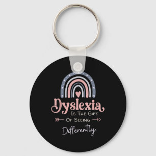 Dyslexia Medvetenhet Nyckelring