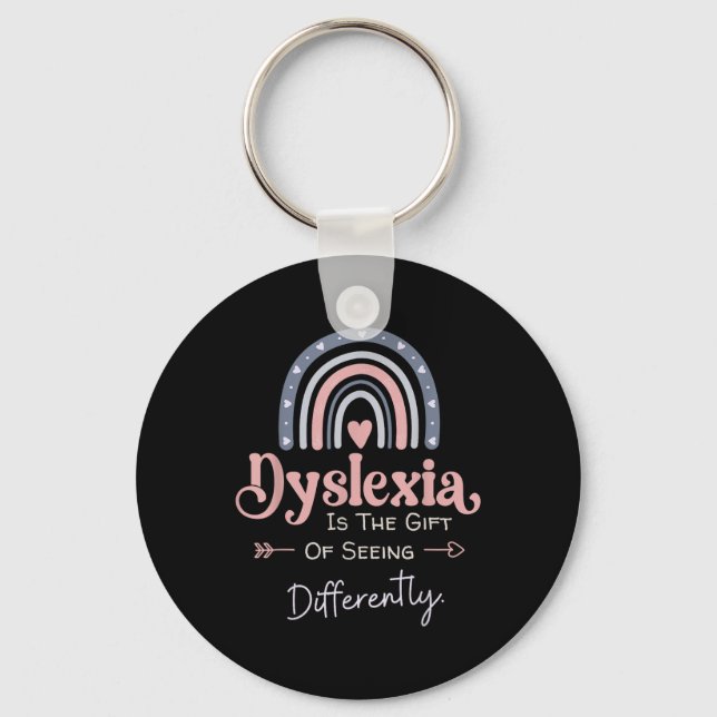 Dyslexia Medvetenhet Nyckelring (Framsida)