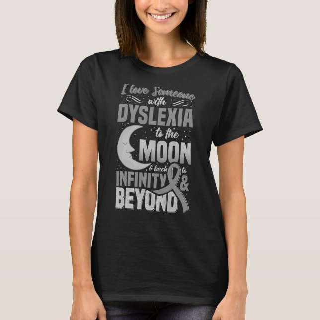 Dyslexia Medvetenhet om neurodiversitet Dyslexia R T Shirt (Framsida)