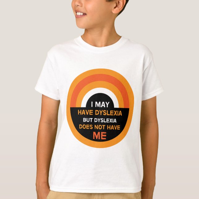 Dyslexia Medvetenhet | Stöd | Dyslexiska gåvor frå T Shirt (Framsida)