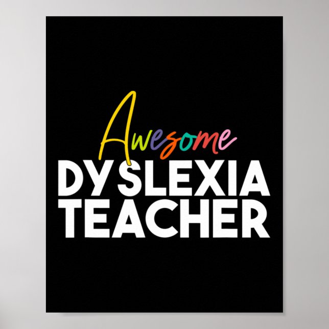Dyslexia Teacher Poster (Framsidan)