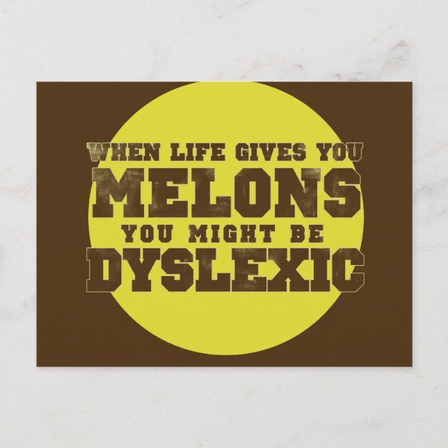 Dyslexia Vykort (Framsida)