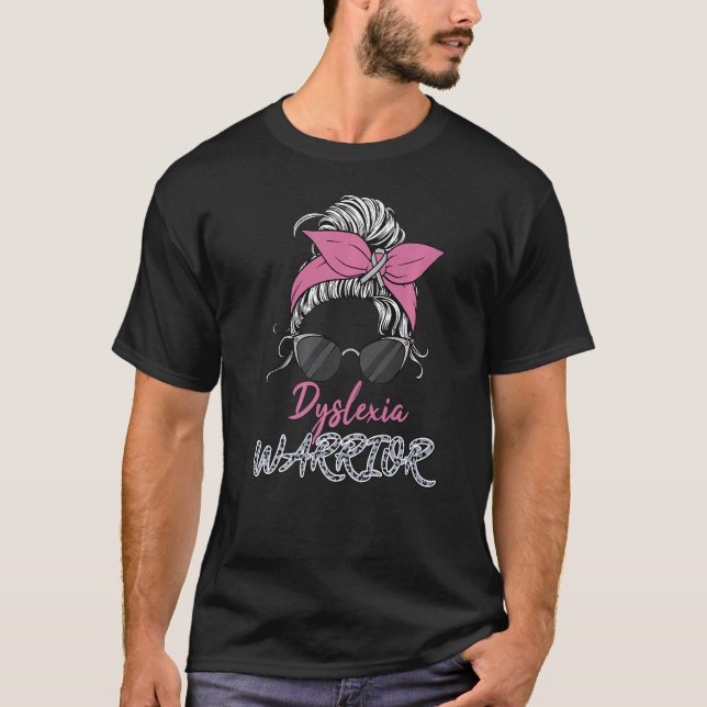 Dyslexia Warrior Dyslexia Teacher Dyslexia Therapi T Shirt (Framsida)