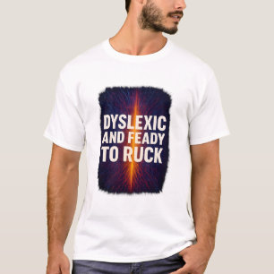 Dyslexic och benägenhet att krocka Abstrakt Neural T Shirt