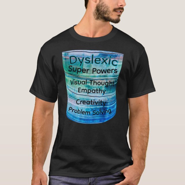 Dyslexic T-Shirt - Super Powers (Framsida)