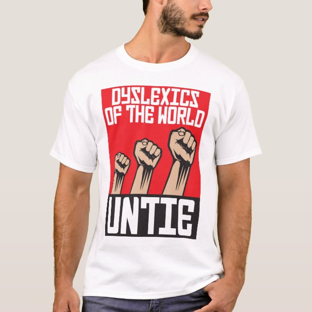 Dyslexics av världen untie tee (Framsida)