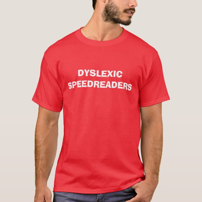 DYSLEXICSPEEDREADERS TRÖJA (Framsida)
