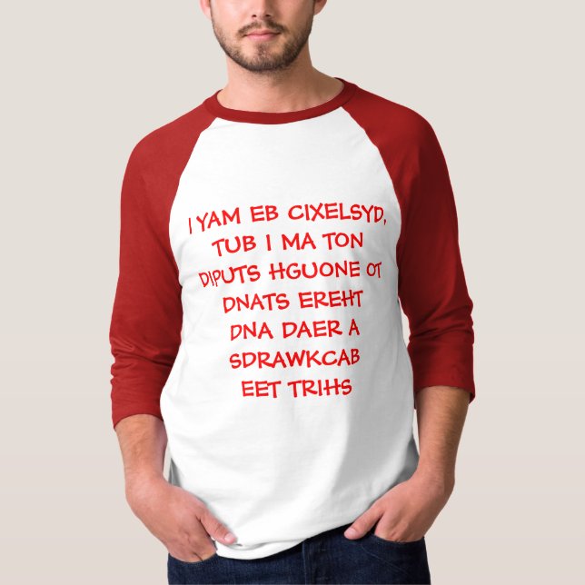 DyslexicT-tröja T-shirt (Framsida)