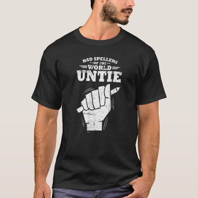 Dyslexik är Teopo Dyslexia Adhd T Shirt (Framsida)