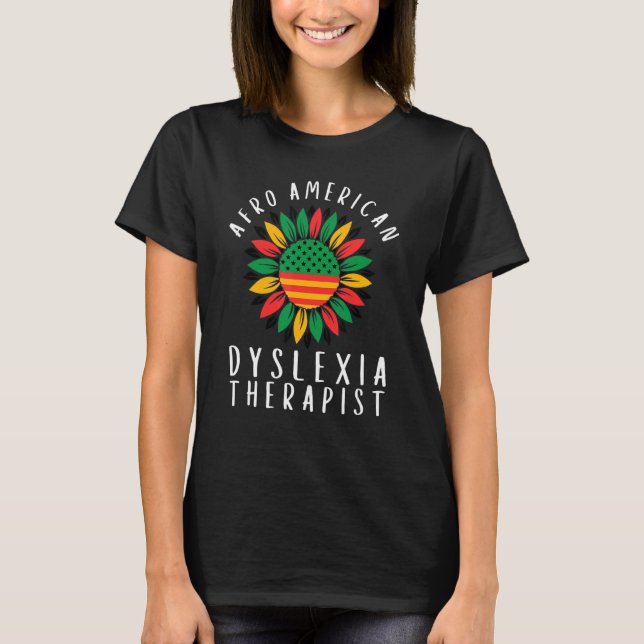 Dyslexikläsarmedvetandegrad Månad, Dyslexia T Shirt (Framsida)