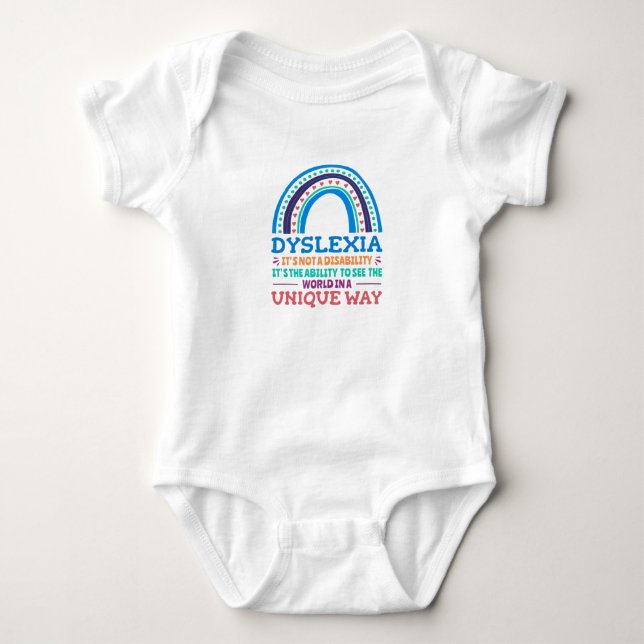 Dysleximedvetenhet Dyslektiker T Shirt (Framsida)