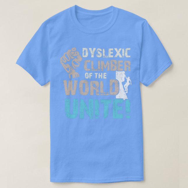 Dyslexiska klimatet i världsenheten t shirt (Design framsida)