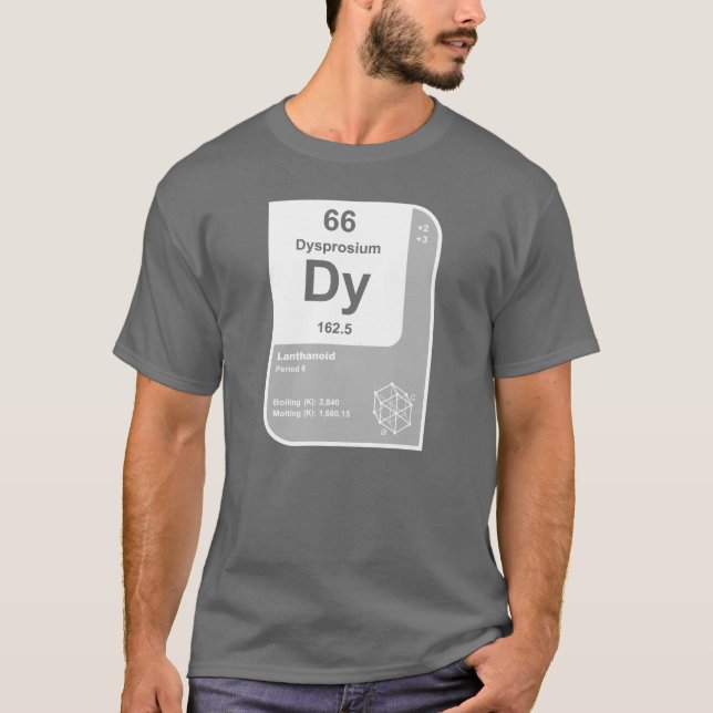 Dysprosium (Dy) T-shirt (Framsida)