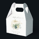 Dyster blågrön suckulent pumpa baby shower presentaskar<br><div class="desc">Om du behöver ytterligare anpassning,  vänligen kontakta mig på yellowfebstudio@gmail.com.</div>