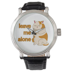 Dyster fet katt lämna mig ifred armbandsur