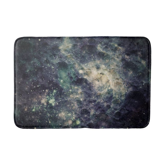 Dyster galaxisk rymdrock badrumsmatta (Framsidan)