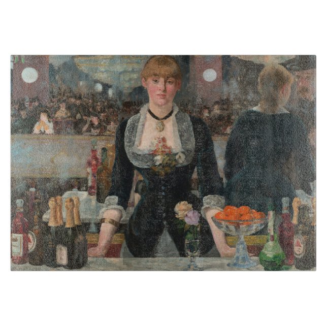Dyster parisisk bartender Manet En bar på Folies-B (Framsidan)