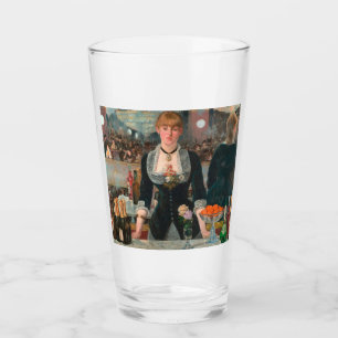 Dyster parisisk bartender Manet En bar på Folies-B Glaskopp