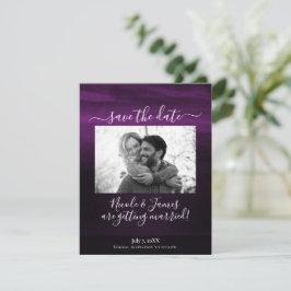 Dyster Plommon Lila Modern Akvarell Spara Datum Inbjudningar