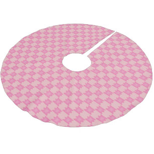 Dyster rosa trädskört sydvästra västra boho julgransmatta borstad polyester