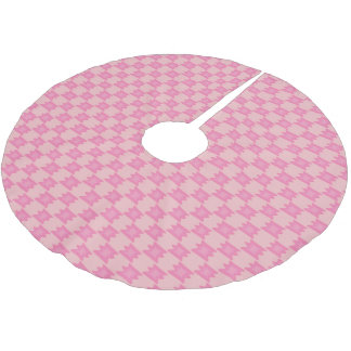Dyster rosa trädskört sydvästra västra boho julgransmatta borstad polyester