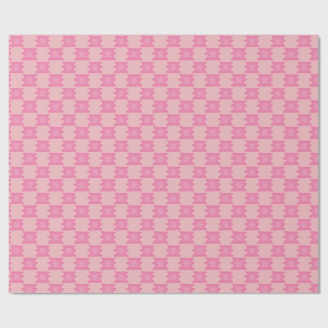 Dyster Rosa Vilda Västern Filta Mönster Mjuk Boho Presentpapper (Platt)