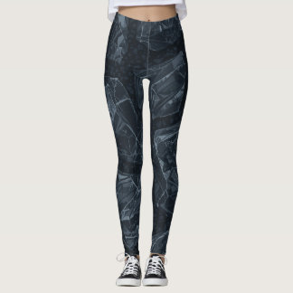 Dyster Sten Coola Leggings Mörk Grunge Sten