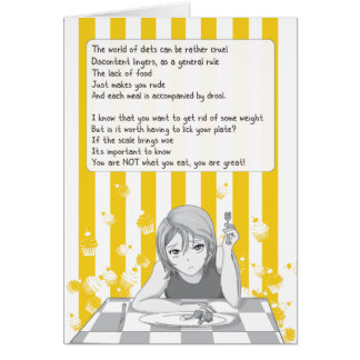 Dystert banta hälsningskort