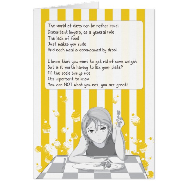 Dystert banta hälsningskort (Framsidan)