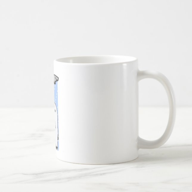 Dystert med en riskera av regna kaffemugg (Höger)