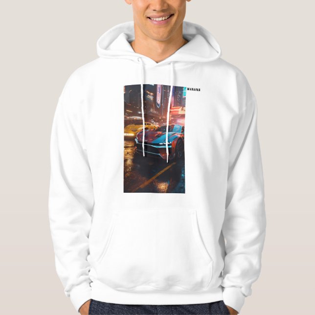 DystoDrive: Ultra-Real 8K Chaos Maskiner Hoodie (Framsida)