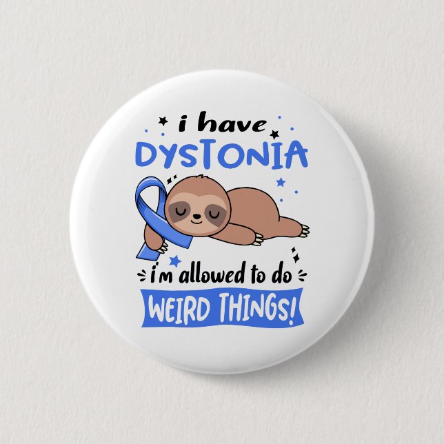 Dystonia Awareness Month Ribbon Gifts Knapp (Framsida)