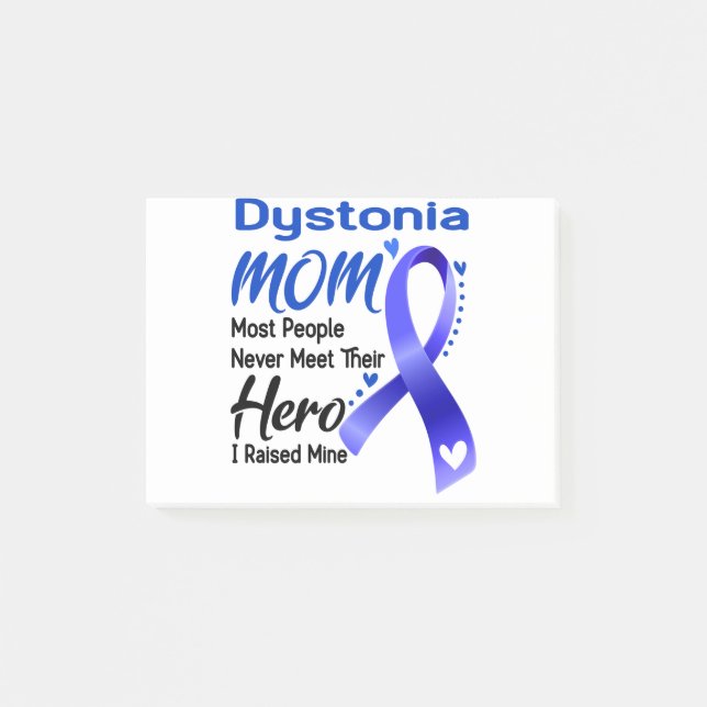 Dystonia Awareness Month Ribbon Gifts Post-it Block (Framsida)