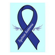Dystonia Awareness Ribbon med Vingar