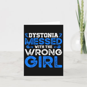 Dystonia-medvetande Dystonia som förmedlas på fel Kort
