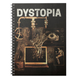 Dystopia - Techno-Dystopian Streetwear Design Anteckningsbok