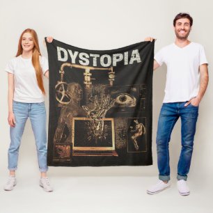 Dystopia - Techno-Dystopian Streetwear Design Fleecefilt