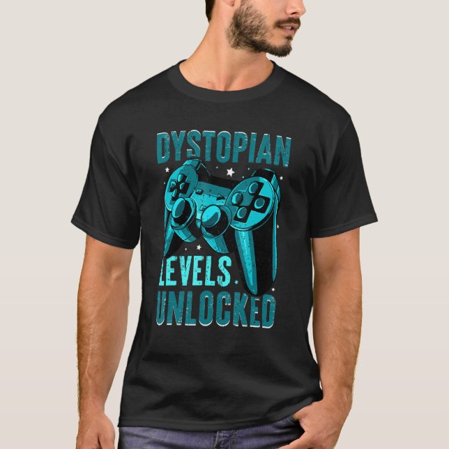 DYSTOPIAN LEVELS OLOCKADE, videospel, Formidabl T Shirt (Framsida)