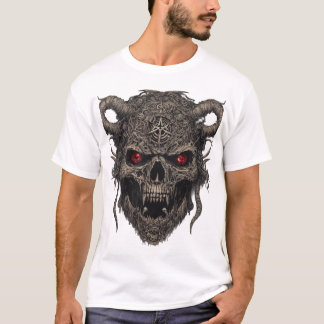 Dystopian Nightmares: Satanic Symbols & Zombie Fac T Shirt
