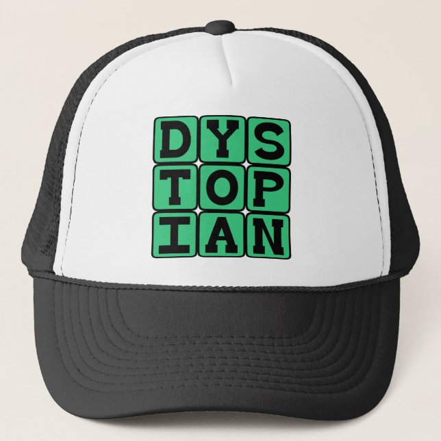 Dystopisk, eländig samhälle keps (Framsida)
