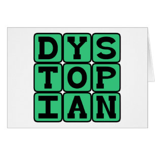 Dystopisk, miserable Society Hälsningskort