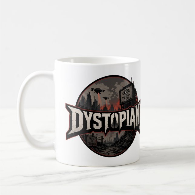 Dystopisk skönlitteraturfantast kaffemugg (Vänster)