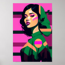 Dystopisk Vintage Poster