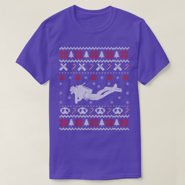 Dyving Ugly jul Sweater Gift for Diver T Shirt (Design framsida)