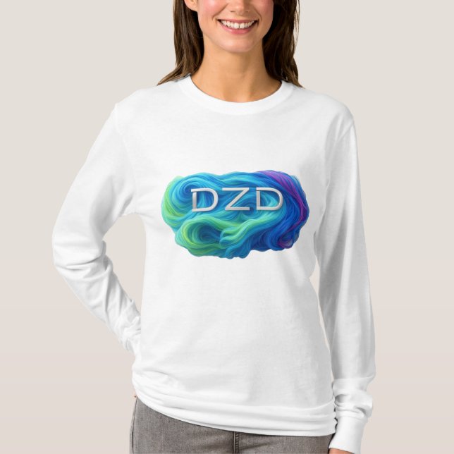 DZD Logotyp Swirling Färg T Shirt (Framsida)