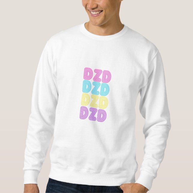 DZD Sweater - Classic 80's Retro Lång Ärmad Tröja (Framsida)