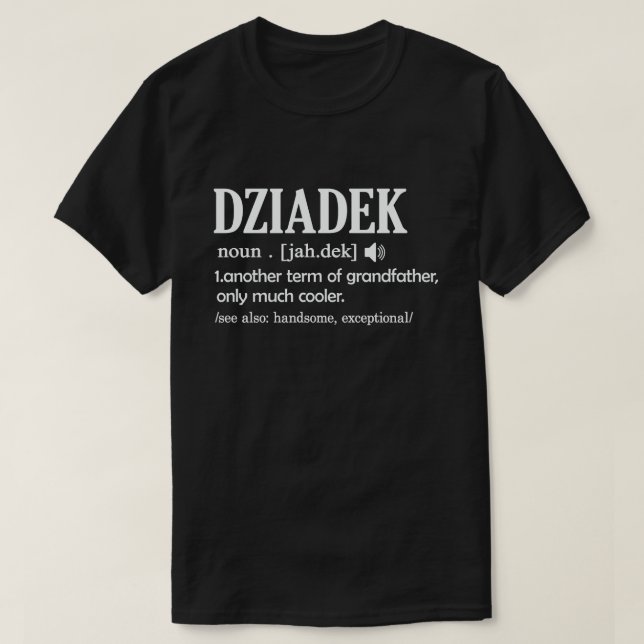 Dziadek Definition Funny Betydelse Coola Grandpa G T Shirt (Design framsida)