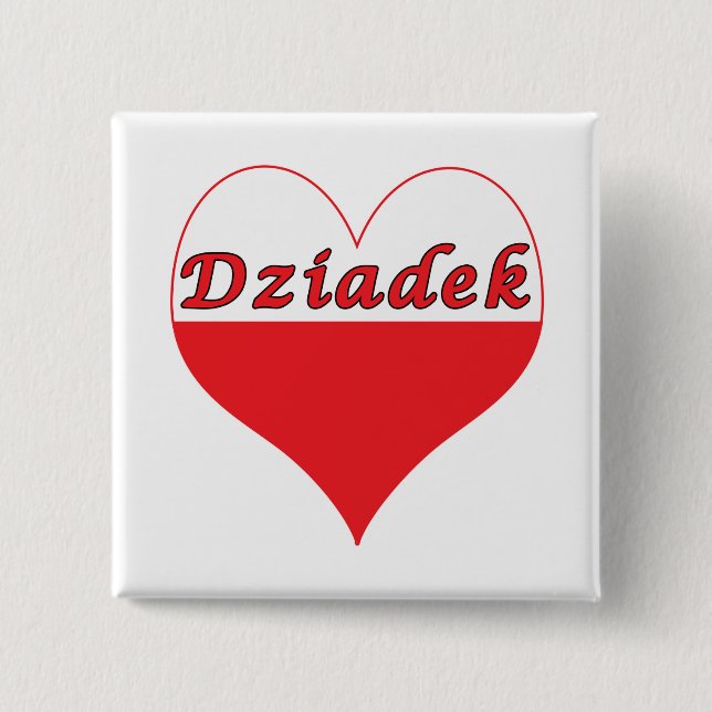 Dziadek polska Heart Knapp (Framsida)