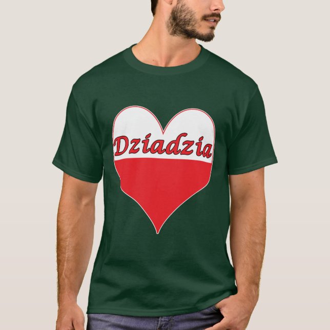 Dziadzia polskt hjärta tröja (Framsida)